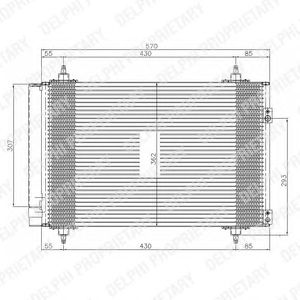 DELPHI tsp0225548 -  Конденсатор, кондиционер