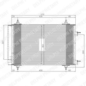 DELPHI tsp0225549 -  Конденсатор, кондиционер