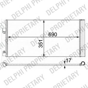 DELPHI tsp0225638 -  Конденсатор, кондиционер
