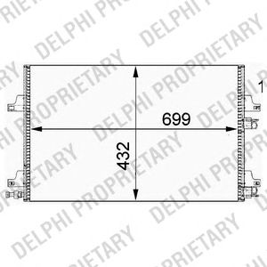 DELPHI tsp0225639 -  Конденсатор, кондиционер