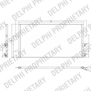 DELPHI tsp0225640 -  Конденсатор, кондиционер