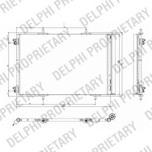 DELPHI tsp0225642 -  Конденсатор, кондиционер