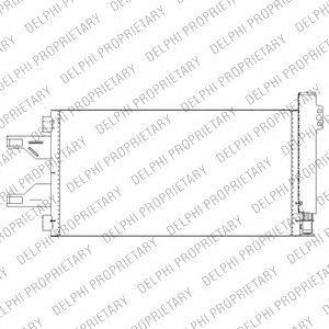 DELPHI tsp0225676 -  Конденсатор, кондиционер
