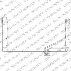 DELPHI tsp0225678 -  Конденсатор, кондиционер