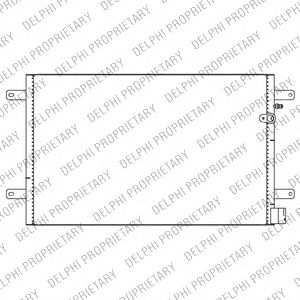 DELPHI tsp0225680 -  Конденсатор, кондиционер