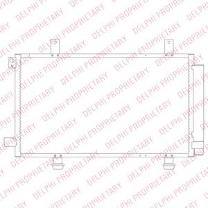 DELPHI tsp0225695 -  Конденсатор, кондиционер