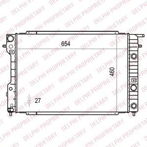DELPHI tsp0524008 -  Радиатор, охлаждение двигателя