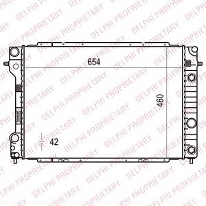 DELPHI tsp0524010 -  Радиатор, охлаждение двигателя
