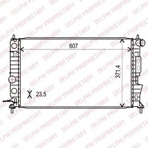 DELPHI tsp0524012 -  Радиатор, охлаждение двигателя