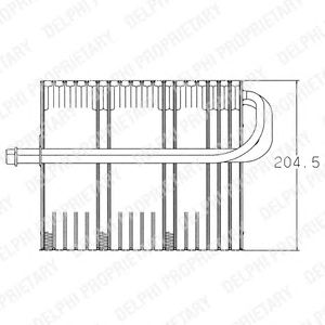 DELPHI tsp0525002v -  Испаритель, кондиционер