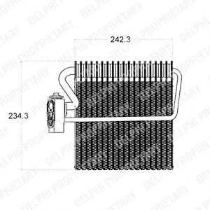 DELPHI tsp0525016 -  Испаритель, кондиционер