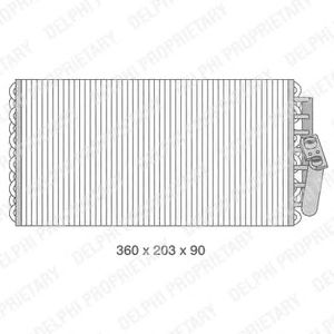 DELPHI tsp0525076 -  Испаритель, кондиционер