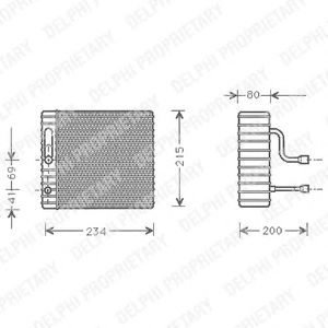DELPHI tsp0525126 -  Испаритель, кондиционер