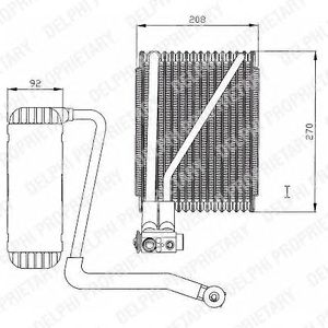 DELPHI tsp0525146 -  Испаритель, кондиционер