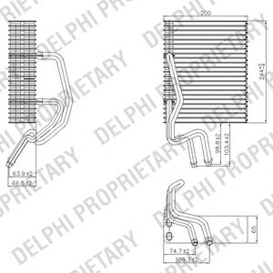 DELPHI tsp0525177 -  Испаритель, кондиционер