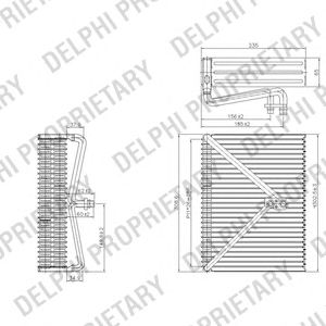 DELPHI tsp0525178 -  Испаритель, кондиционер
