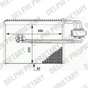 DELPHI tsp0525184 -  Испаритель, кондиционер