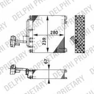 DELPHI tsp0525185 -  Испаритель, кондиционер