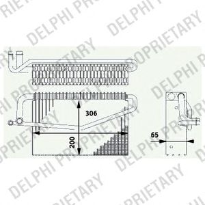DELPHI tsp0525188 -  Испаритель, кондиционер