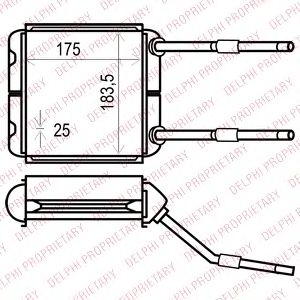 DELPHI tsp0525535 -  Теплообменник, отопление салона