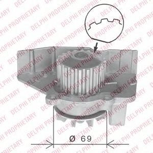 DELPHI wp1601 -  Водяной насос