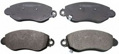 DENCKERMANN b110203 -  Комплект тормозных колодок, дисковый тормоз