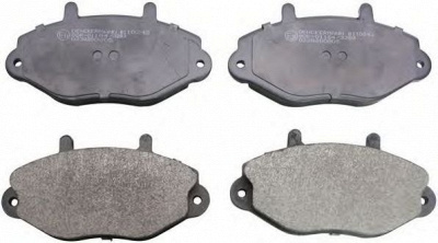 DENCKERMANN b110242 -  Комплект тормозных колодок, дисковый тормоз