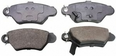DENCKERMANN b110252 -  Комплект тормозных колодок, дисковый тормоз