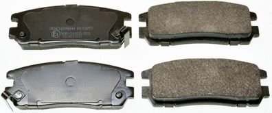 DENCKERMANN b110257 -  Комплект тормозных колодок, дисковый тормоз