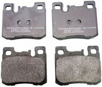 DENCKERMANN b110445 -  Комплект тормозных колодок, дисковый тормоз