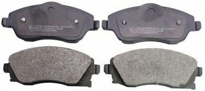 DENCKERMANN b110577 -  Комплект тормозных колодок, дисковый тормоз