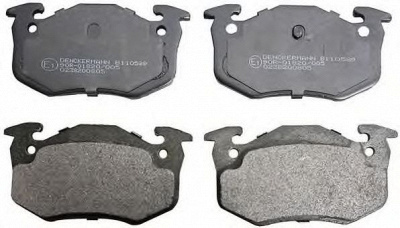 DENCKERMANN b110589 -  Комплект тормозных колодок, дисковый тормоз