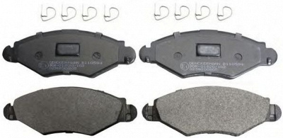 DENCKERMANN b110594 -  Комплект тормозных колодок, дисковый тормоз