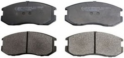 DENCKERMANN b110629 -  Комплект тормозных колодок, дисковый тормоз
