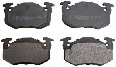 DENCKERMANN b110660 -  Комплект тормозных колодок, дисковый тормоз