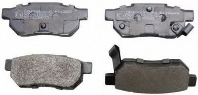 DENCKERMANN b110662 -  Комплект тормозных колодок, дисковый тормоз
