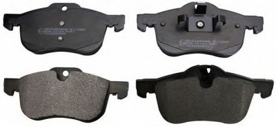 DENCKERMANN b110666 -  Комплект тормозных колодок, дисковый тормоз