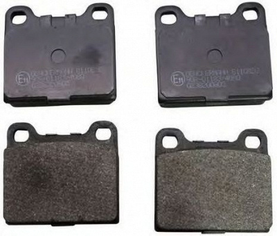 DENCKERMANN b110820 -  Комплект тормозных колодок, дисковый тормоз