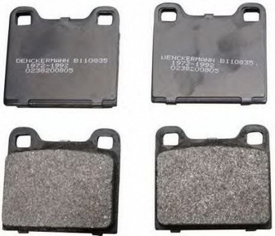DENCKERMANN b110835 -  Комплект тормозных колодок, дисковый тормоз