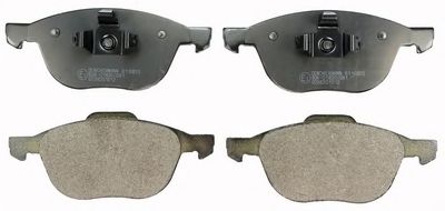 DENCKERMANN b110855 -  Комплект тормозных колодок, дисковый тормоз