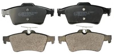 DENCKERMANN b110857 -  Комплект тормозных колодок, дисковый тормоз