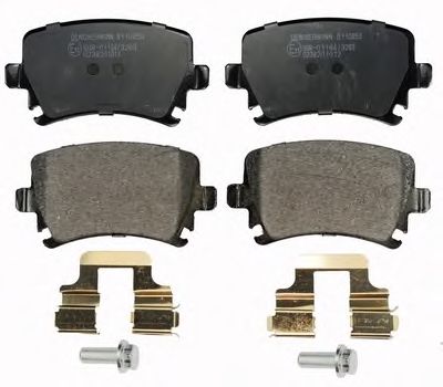 DENCKERMANN b110859 -  Комплект тормозных колодок, дисковый тормоз