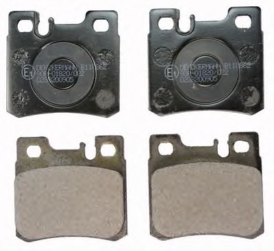 DENCKERMANN b110862 -  Комплект тормозных колодок, дисковый тормоз