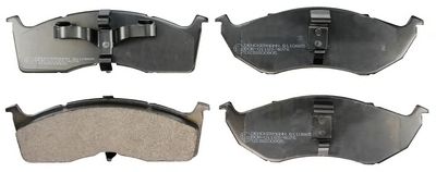 DENCKERMANN b110865 -  Комплект тормозных колодок, дисковый тормоз