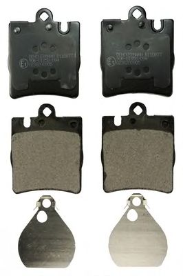 DENCKERMANN b110877 -  Комплект тормозных колодок, дисковый тормоз