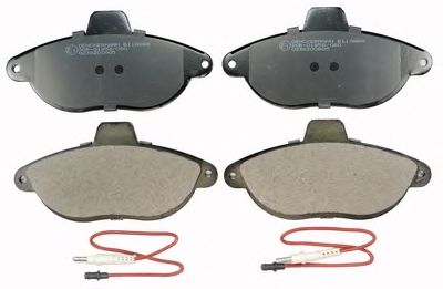 DENCKERMANN b110888 -  Комплект тормозных колодок, дисковый тормоз