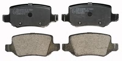 DENCKERMANN b110891 -  Комплект тормозных колодок, дисковый тормоз