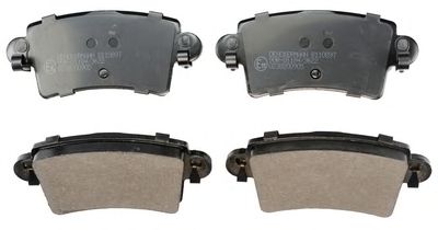 DENCKERMANN b110897 -  Комплект тормозных колодок, дисковый тормоз