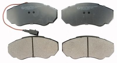 DENCKERMANN b110899 -  Комплект тормозных колодок, дисковый тормоз