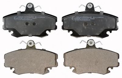 DENCKERMANN b110904 -  Комплект тормозных колодок, дисковый тормоз